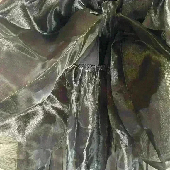 Free People Intimately Someone Say Bows Bodysuit Sheer Goth Coquette Dress  S - Picture 7 of 13